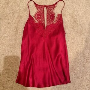 CALYPSO | Silk Top With Lace, XS